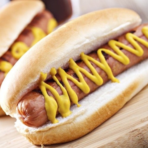 Primo piano di un Hot dog